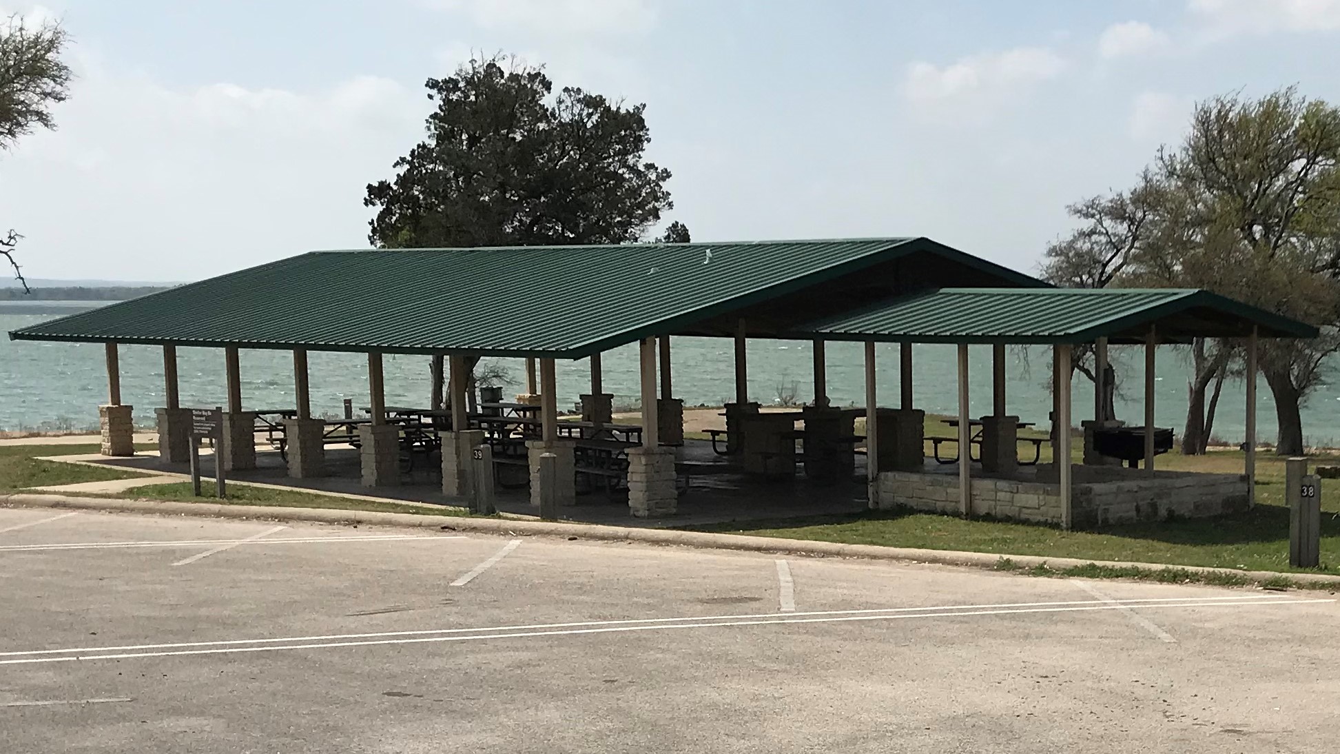 Airport park group shelter